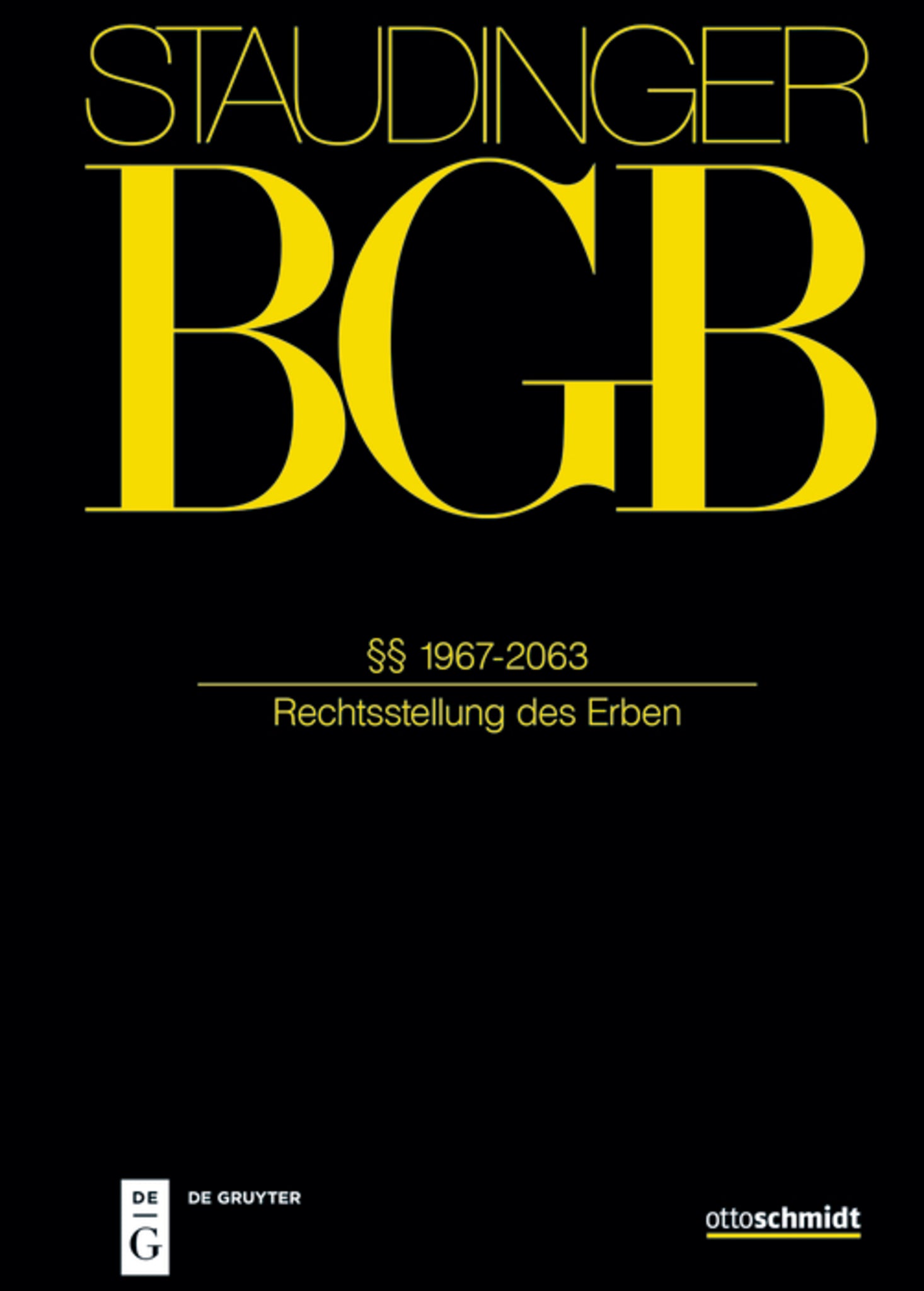 Cover image for §§ 1967-2063 ISBN 9783805913089